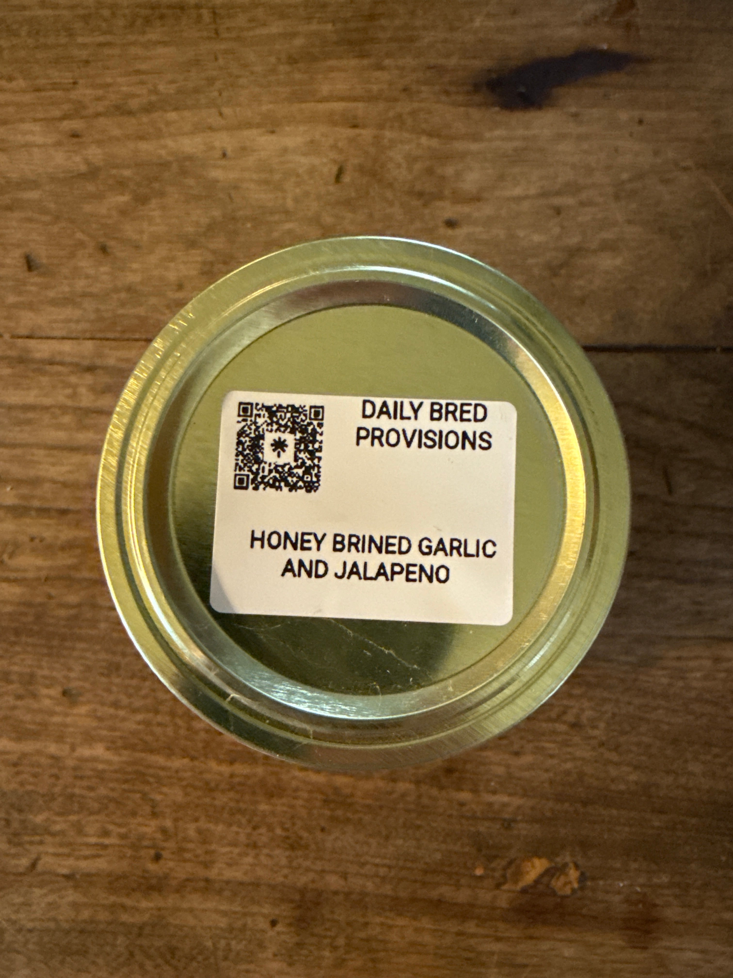Honey Brined Garlic & Jalapeños