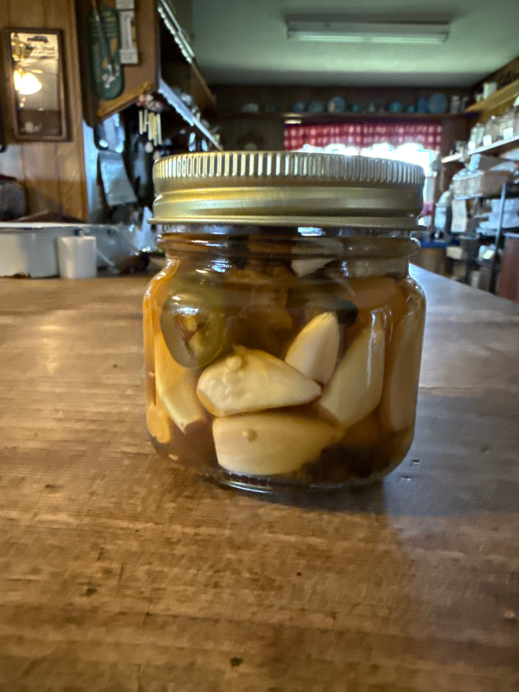 Honey Brined Garlic & Jalapeños