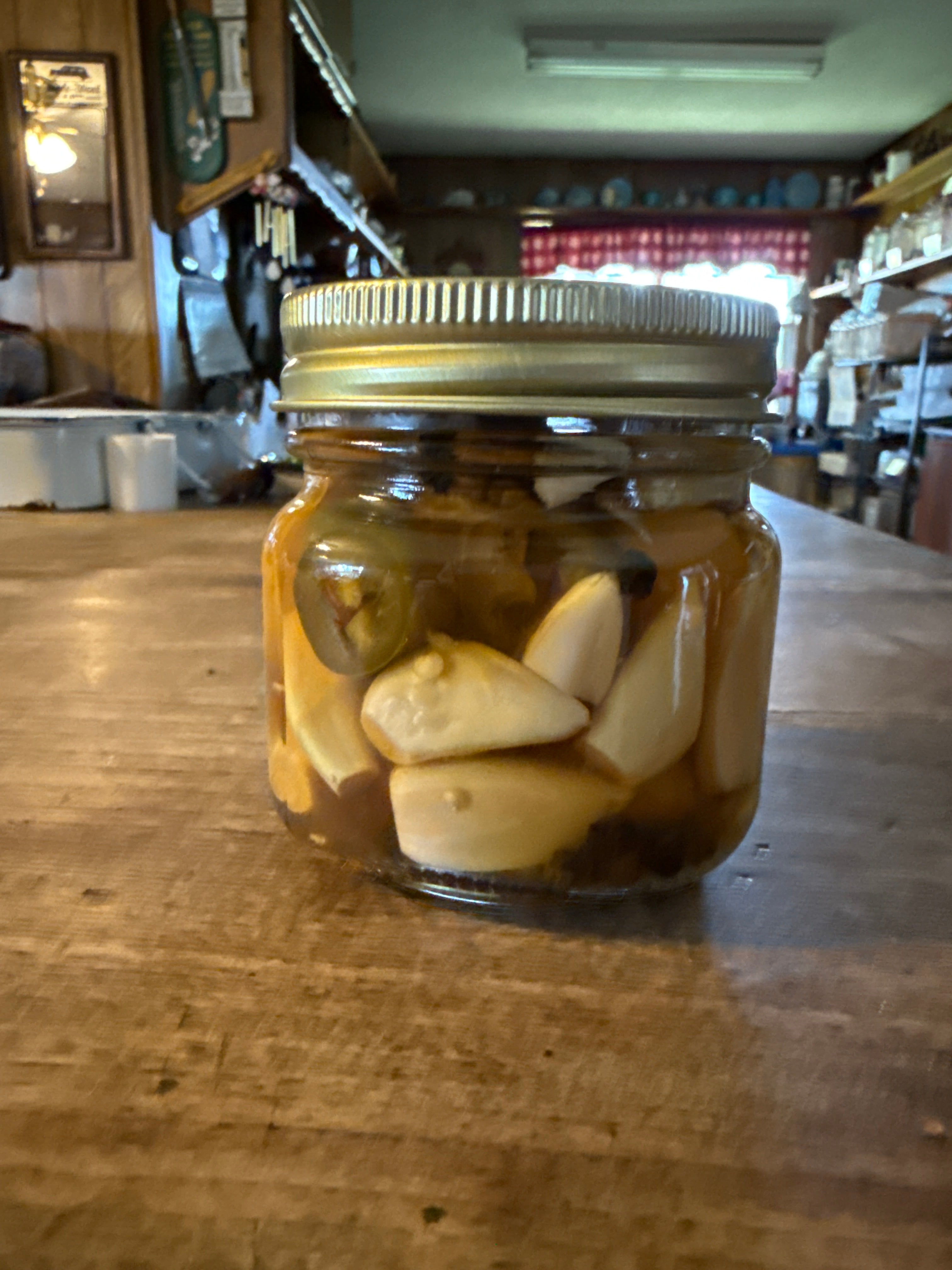 Honey Brined Garlic & Jalapeños